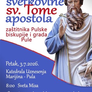 Biskup Gorski predvodi misno slavlje svetkovine sv. Tome apostola, zaštitnika Pule i Pulske biskupije